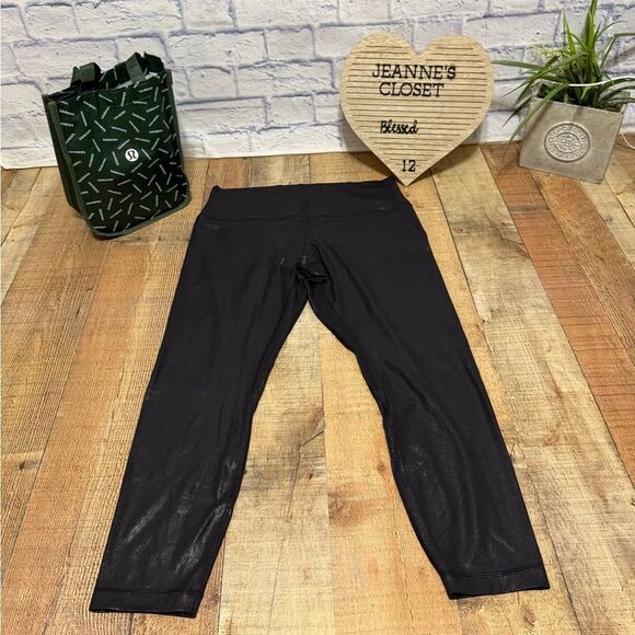Lululemon Align High-Rise Pant 25" *Shine
Radiate Foil Print Black size 14 - Picture 1 of 15